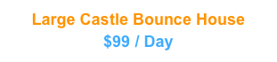 Large Castle Bounce House
$99 / Day